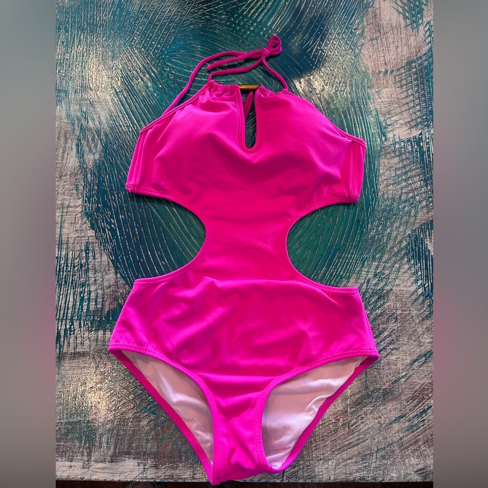 Garana Bright Pink One Piece Colombian Swimsuit